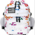 Mini Hiking Backpack 2.38 Gallon Daypack Zipper Closure Hip Strap for Daily Use Fitness Cycling Camping Travel School Strawberry Cat Paw