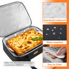 Insulated Casserole Carrier, 15.7-Inch Baking Dish Bag in Single or Double-Deck Configurations