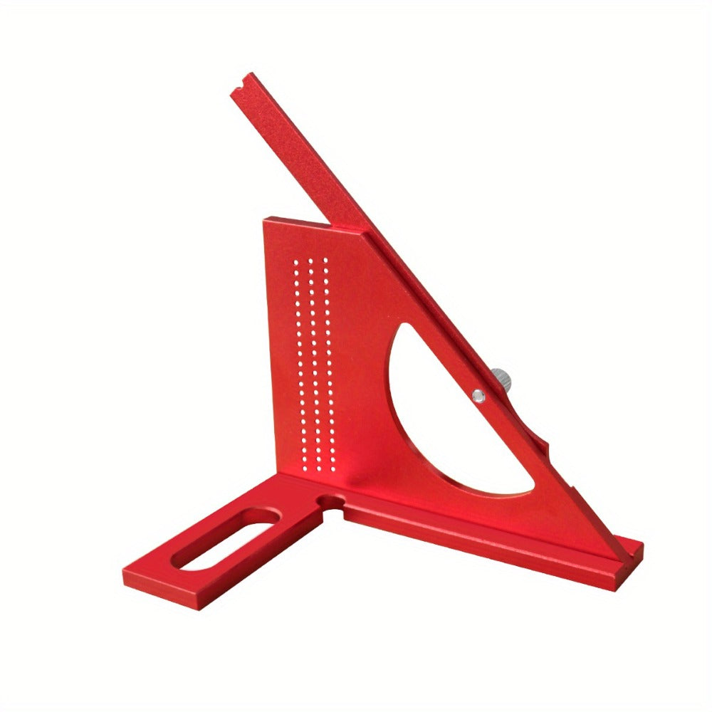 Adjustable 3D Carpentry Square Set 180° Rotating Aluminum Alloy Triangle Ruler T-Square for Entryways, Bedrooms and Living Spaces