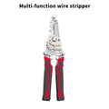 Folding Wire Stripper Multifunctional Pliers Crimping Cutter Tool for Electrician Cable DIY for Entryways, Bedrooms and Living Spaces