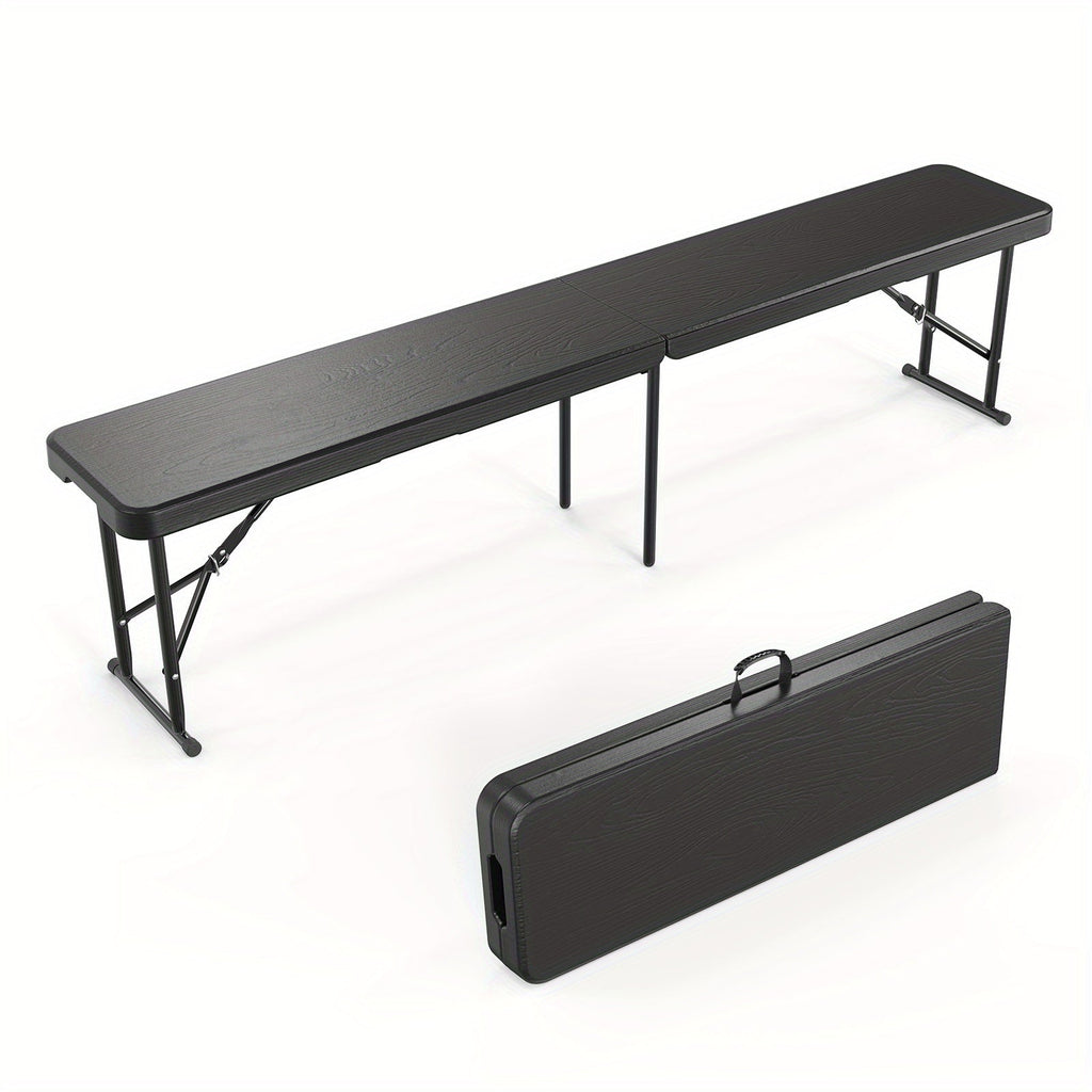 Folding Bench shown in the Black, 1 Pack option