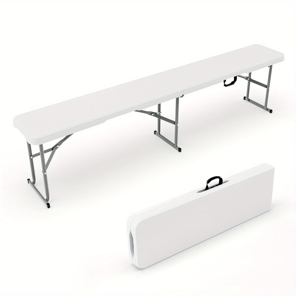 Folding Bench shown in the White, 1 Pack option