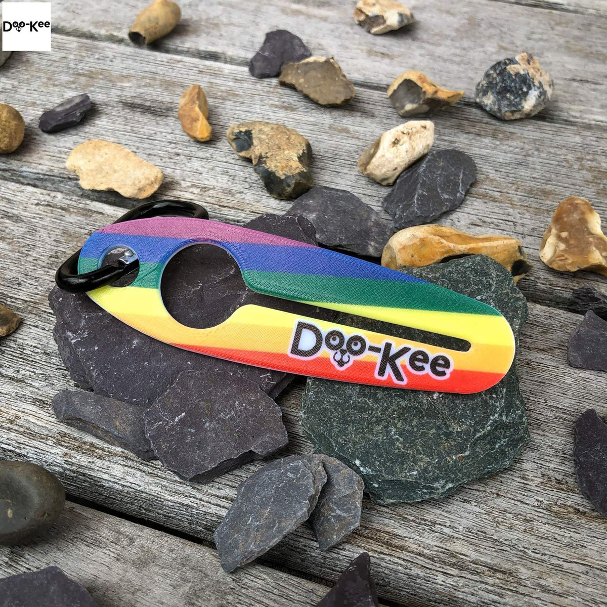 Hands Free Dog Waste Bag Holder, Rainbow 🌈