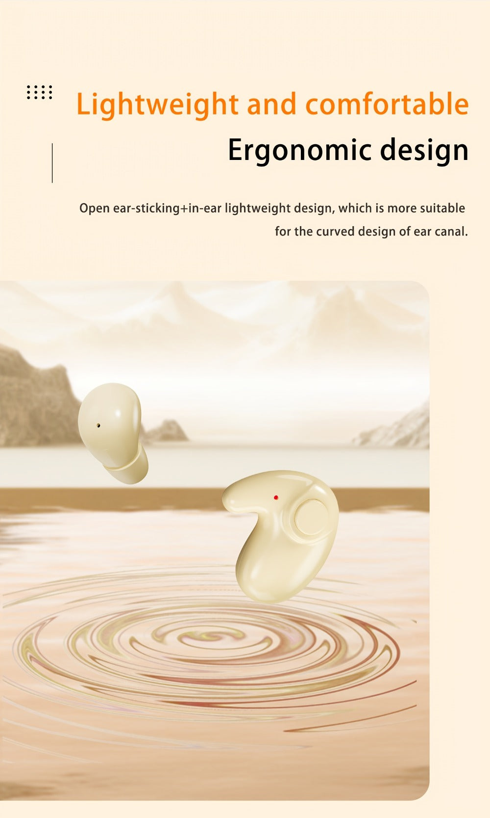 Wireless Earbuds Two-Pair Mini Sleep Set with Digital Display, Type-C Charging and Three Color Options