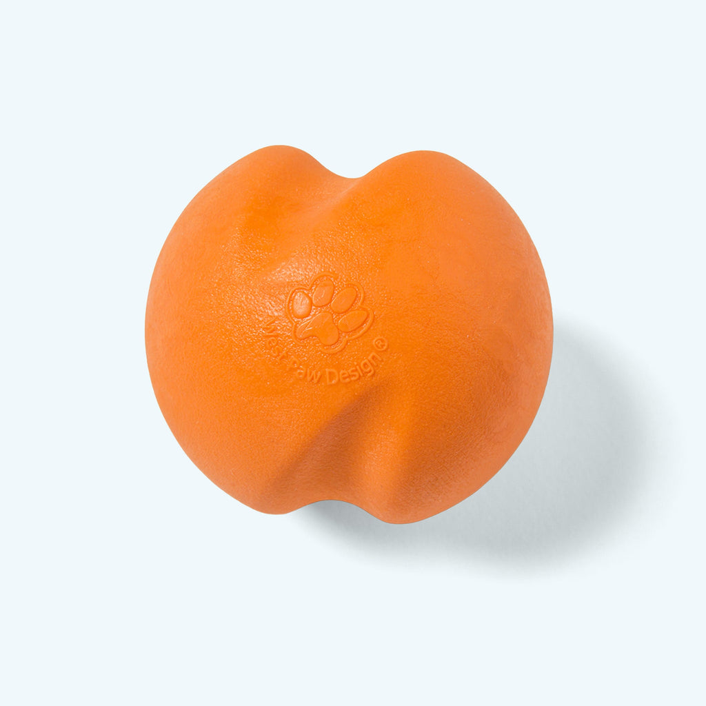 Erratic-Bounce Dog Fetch Ball, XS / Tangerine