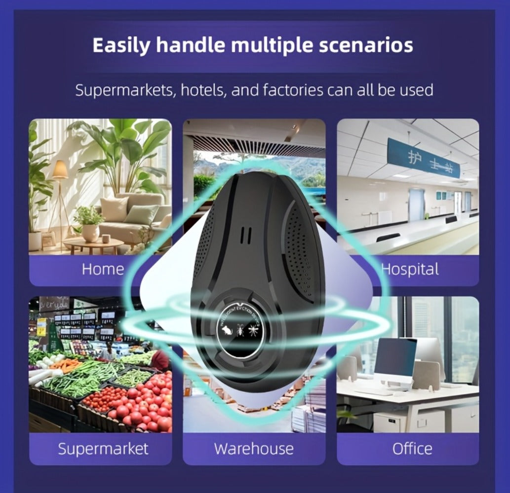 Ultrasonic Pest Repeller for Home Indoor, Plug-In Electronic Mosquito Cockroach Mouse Ant Spider Device for House Office Warehouse