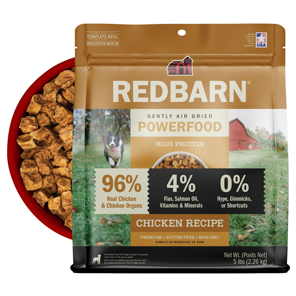 Air Dried Powerfood High Protein Chicken Recipe 5lb Bag - Case of 5