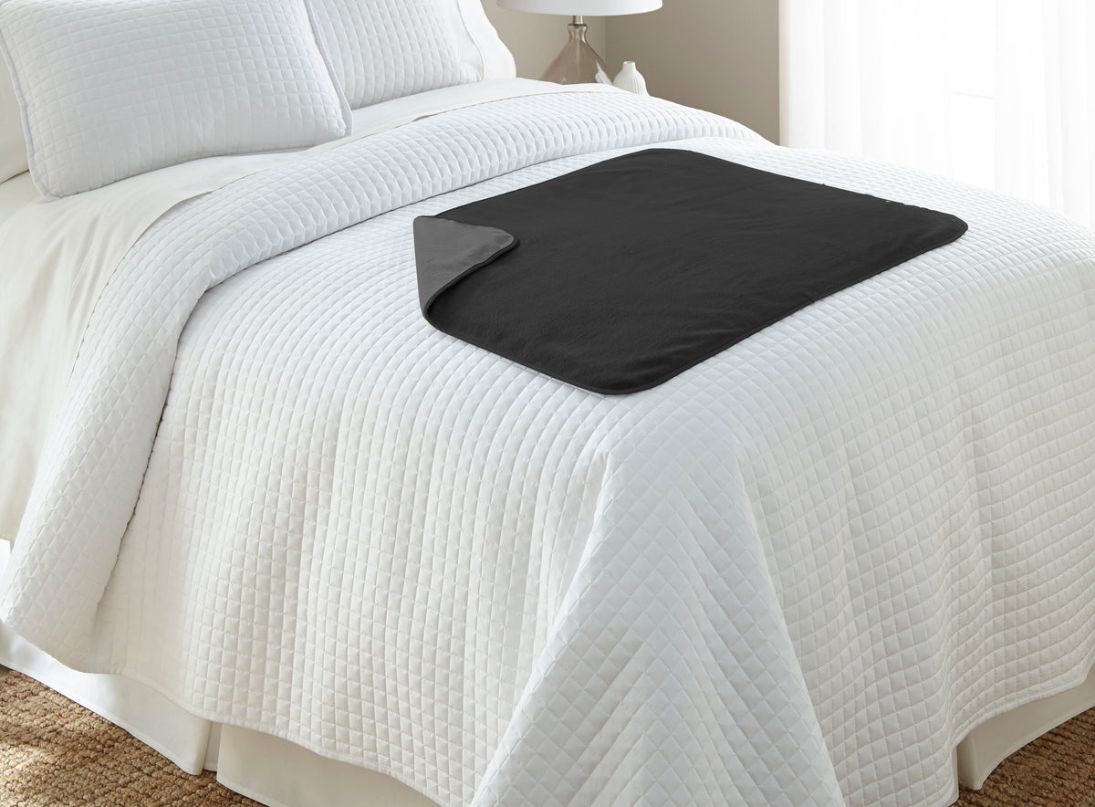 Silky Waterproof Pet Protection Throw, Black/Charcoal / Small (30 x 35) (2-pack)