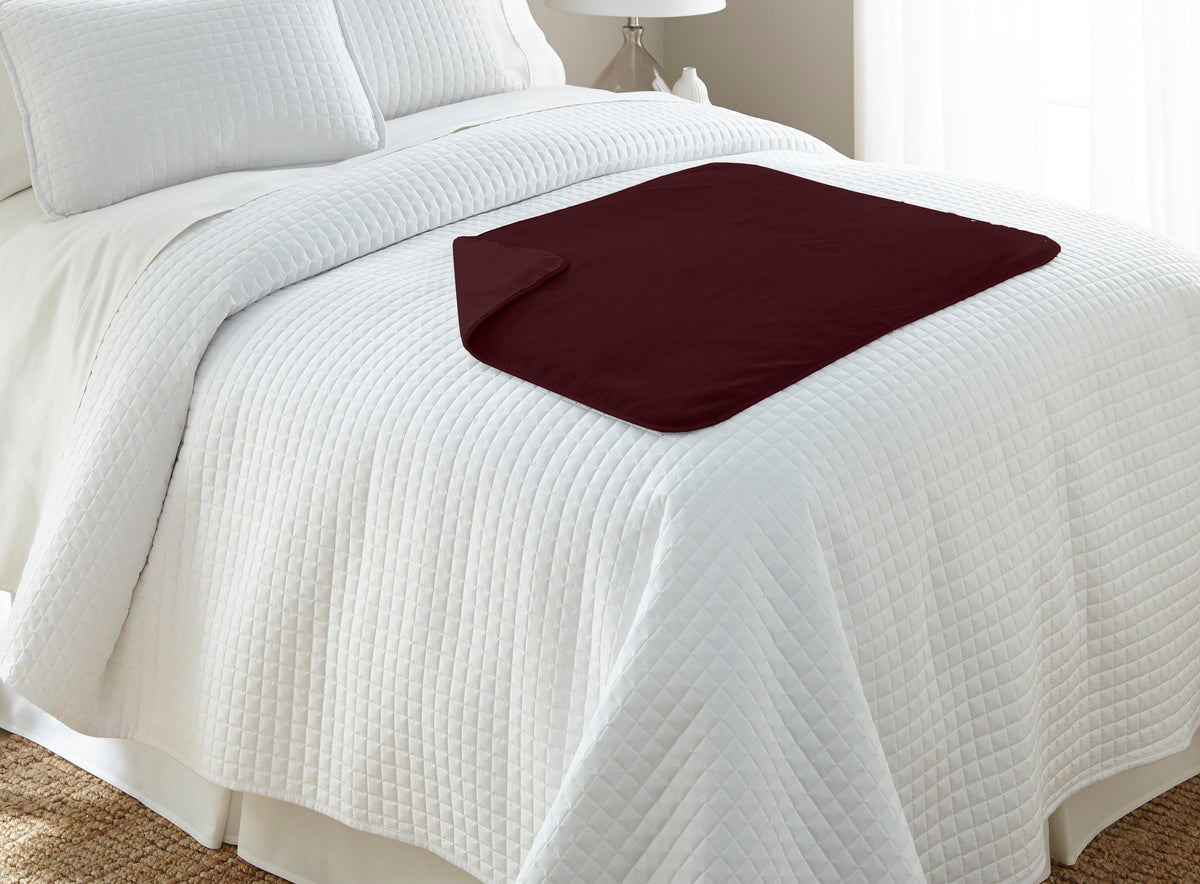 Silky Waterproof Pet Protection Throw, Merlot / Small (30 x 35) (2-pack)
