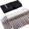 Miniature Paint Brush Set with Cloth Roll Detail Brushes for Acrylic Oil with the Listed Color, Size or Set Options for Everyday Use