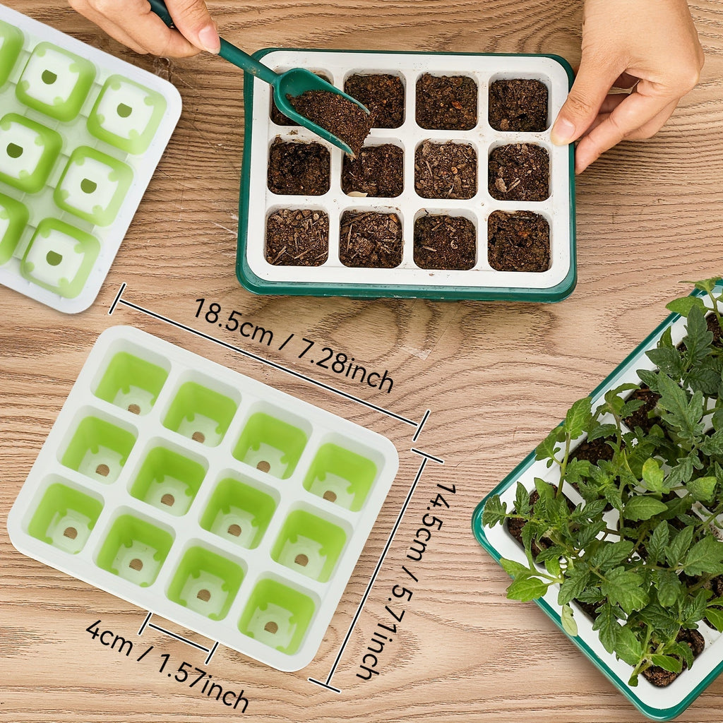 Seed Starting Tray with Flexible Pop-Up Units | Easy Transplant No Root Damage | Optimal Drainage | Reusable Seedling Tray 2pcs 6pcs 10pcs