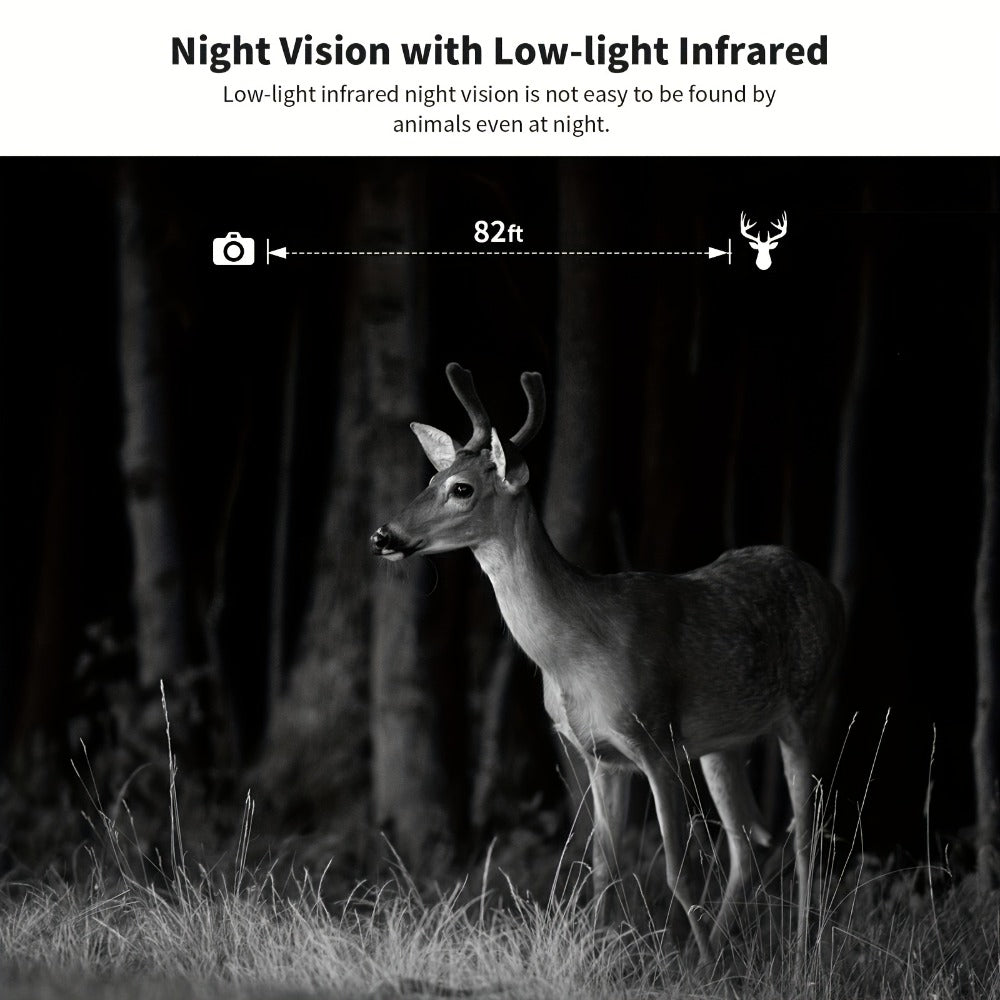 Solar Powered 4G Trail Camera 4K Live View 0.2s Trigger Speed 120° Wide Angle 850nm Night Vision No WiFi Needed Cellular Hunting Wildlife