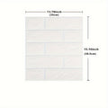 100-Piece 3D Foam Brick Wall Panel Set in Five Patterns with 13.78 x 15.16-Inch Self-Adhesive Tiles