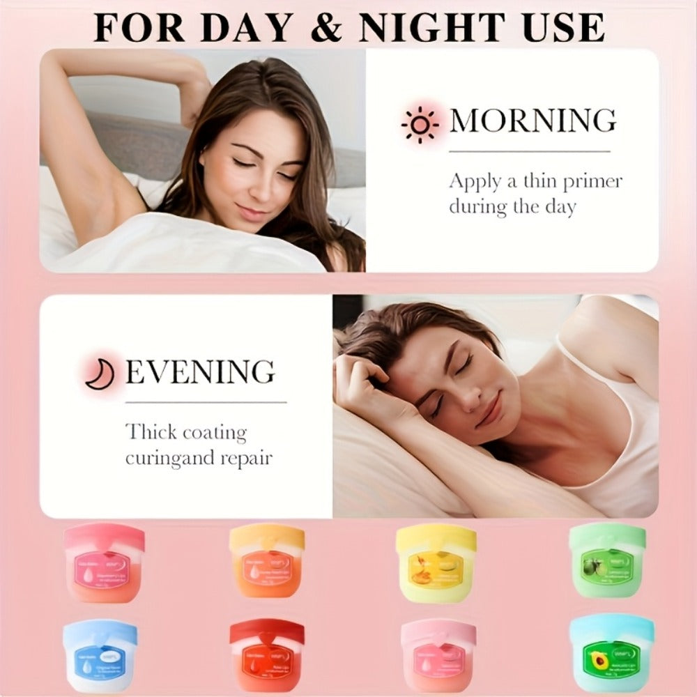 Lip Gloss Bulk Set 32 Pcs Fruit Flavored Lip Mask & Primer for Dry Chapped Lips, for Makeup, Travel and Everyday Vanity Use