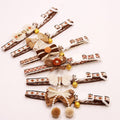 Cat Collar Set 6 Pack Decorative with Bow Lace Bells & Hanging Beads, Safety Breakaway Buckle Anti-Choke Cat Necklace Collar