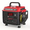 Portable Generator 1200W 2-Stroke Low Noise - Compact Gas Powered Generator for Camping, Job Sites