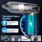 15, 000Pa Cordless Handheld Vacuum Cleaner with Brushless Motor, Clear Dust Cup, Blower and Pump Heads