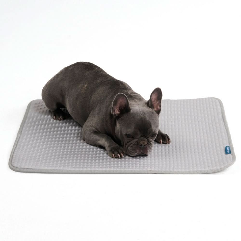 Breathable Cooling Dog Mat Waffle Grey / M