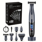 Women's Electric Bikini Trimmer Body Shaver Cordless Razor Replaceable Heads Facial Hair Eyebrow Nose Ear Hair Removal Sensitive Skin
