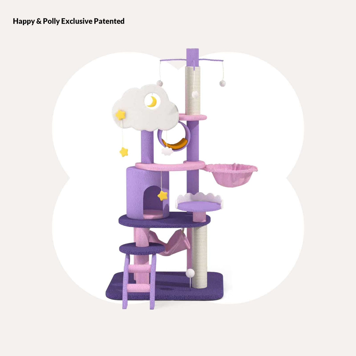 Moonlight Cat Tree Tower, 65" F Style / 3-5 Days to arrive
