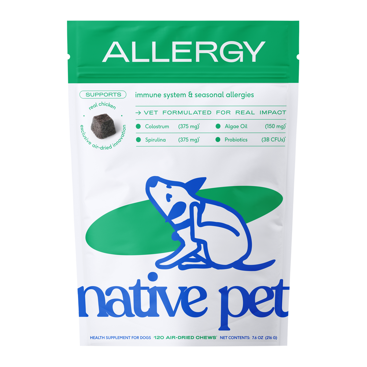 Native Pet Allergy Chews for Dogs - Product Render [hide]