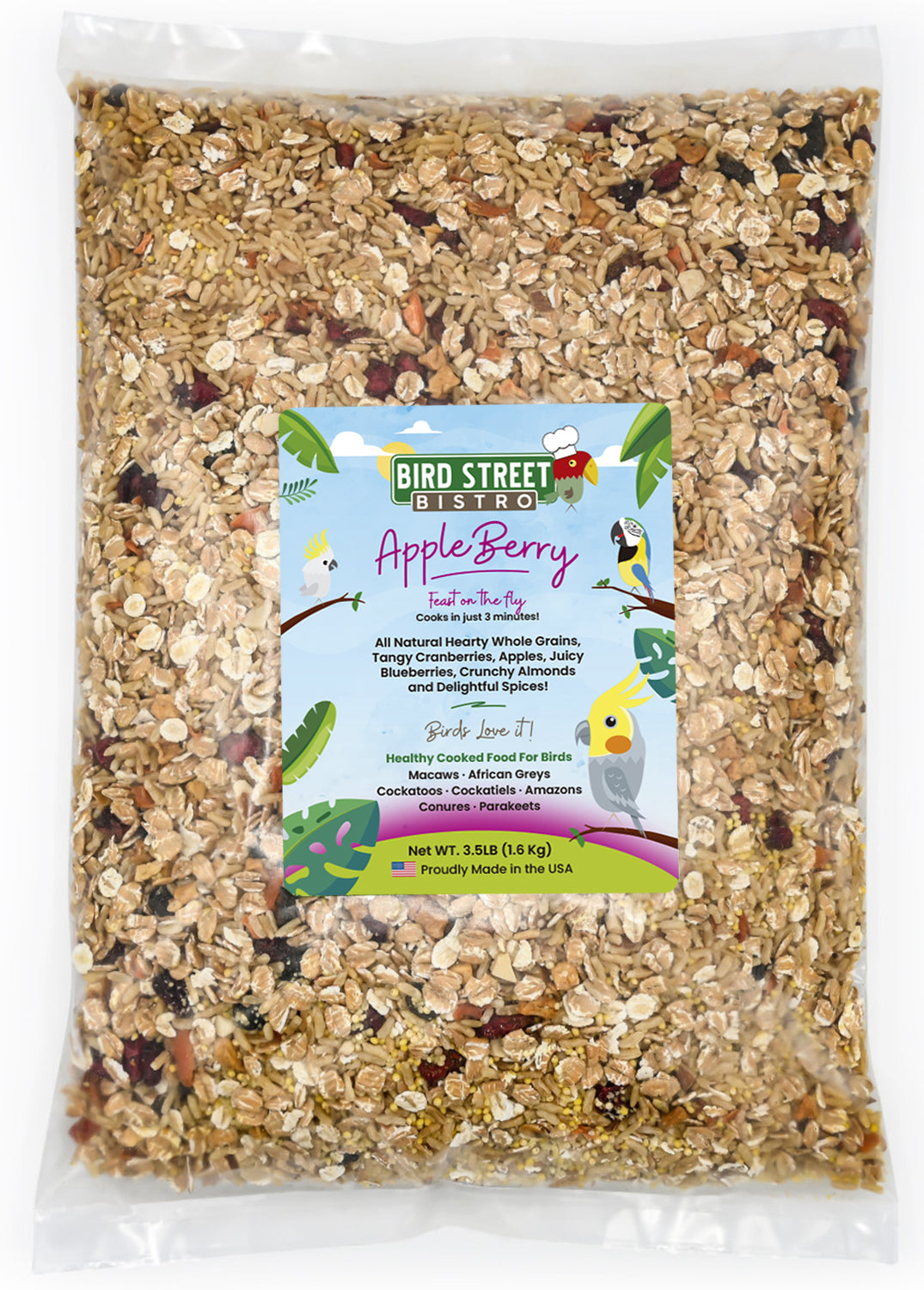 AppleBerry Parrot Food, 3.5 lbs