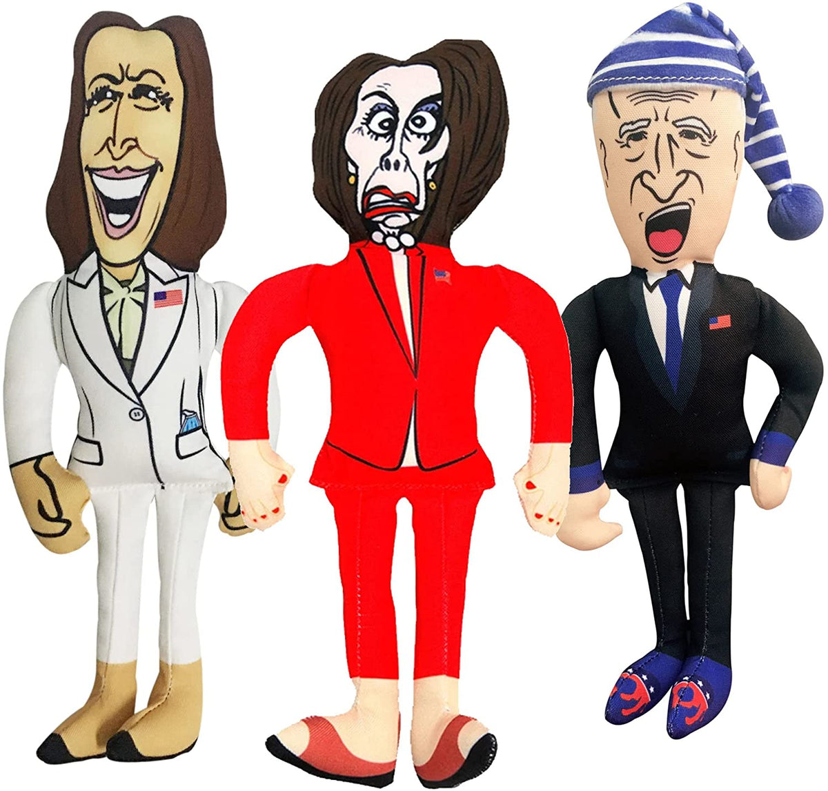 Political Character Plush Dog Toy Three-Pack, Default Title