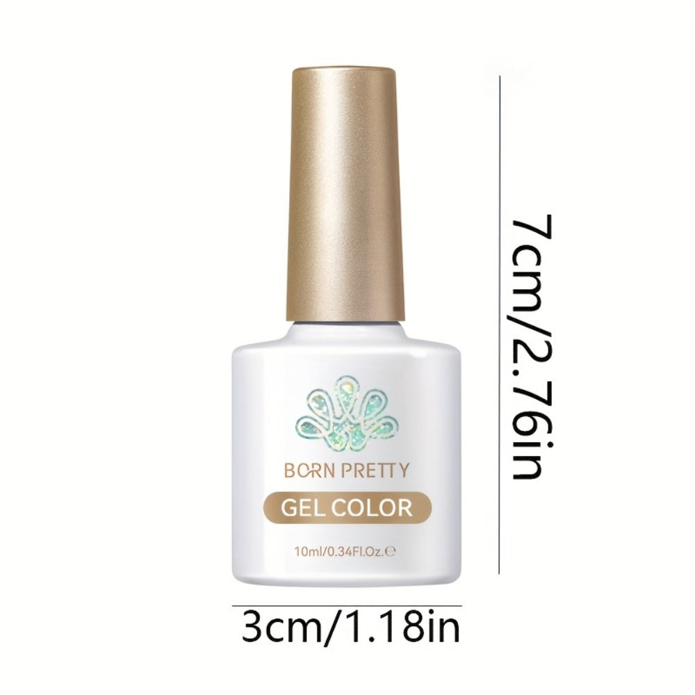 10ml BORN PRETTY MY78 Cat Eye Gel Polish in Smoky Ash Gray with Magnetic Tool and UV/LED Curing Label