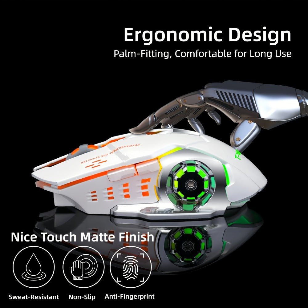 Wireless Gaming Mouse RGB Rechargeable T-WOLF 2.4GHz Large Mouse for PC Laptop Tablet Mac for an Everyday Personal Care Routine