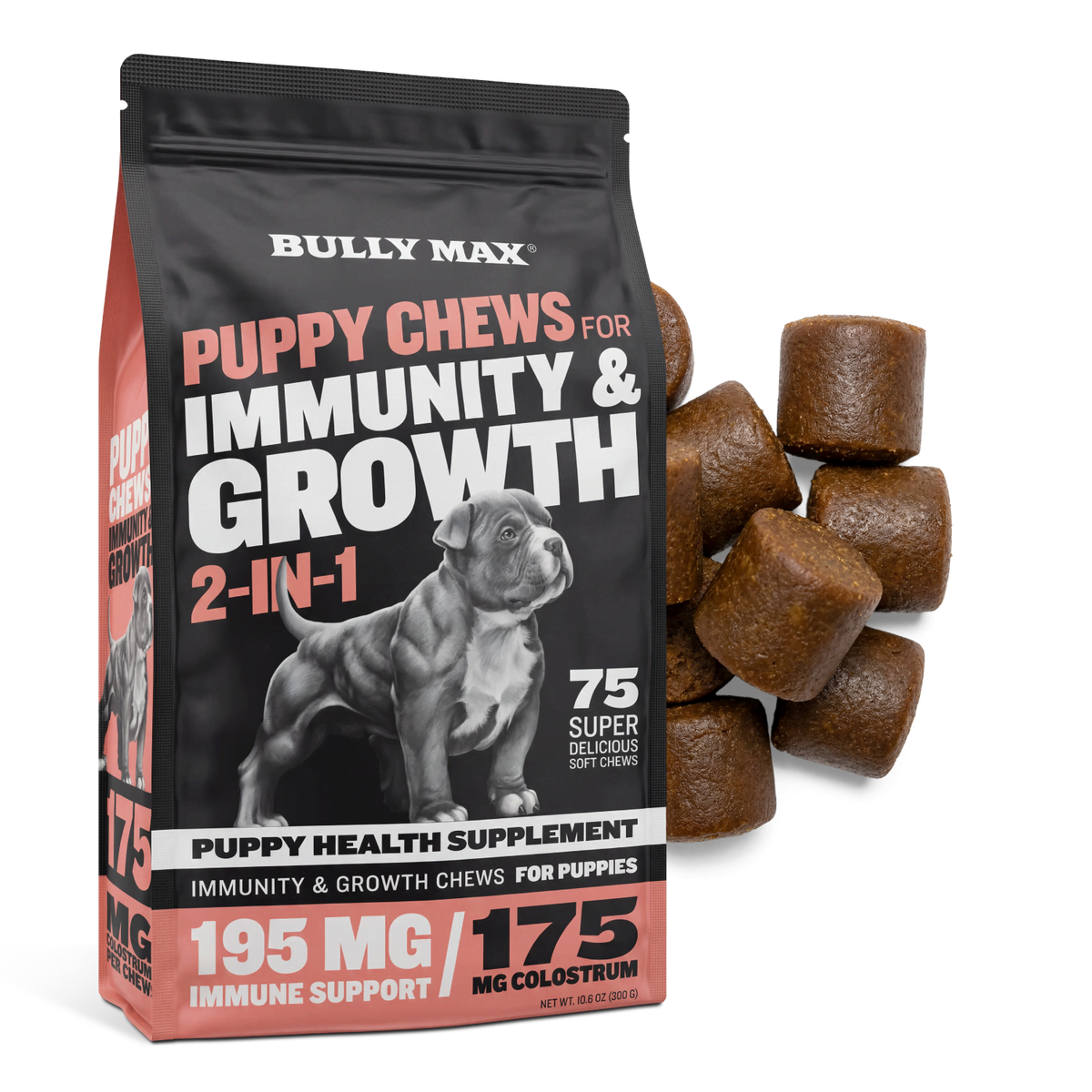 Puppy Immune and Growth Support Chews, 1 bag