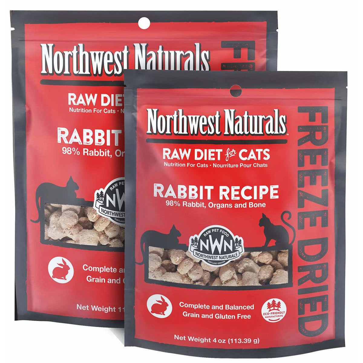 Freeze-Dried Raw Cat Food Nibbles, Rabbit