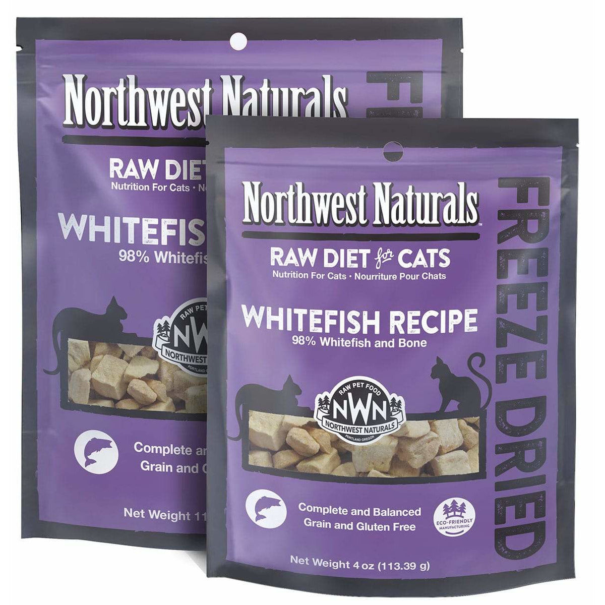 Freeze-Dried Raw Cat Food Nibbles, Whitefish