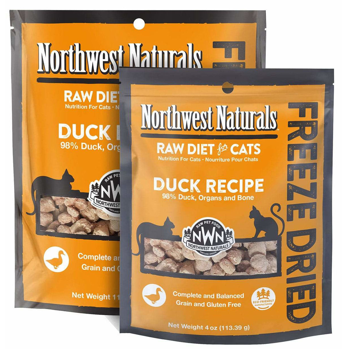 Freeze-Dried Raw Cat Food Nibbles, Duck