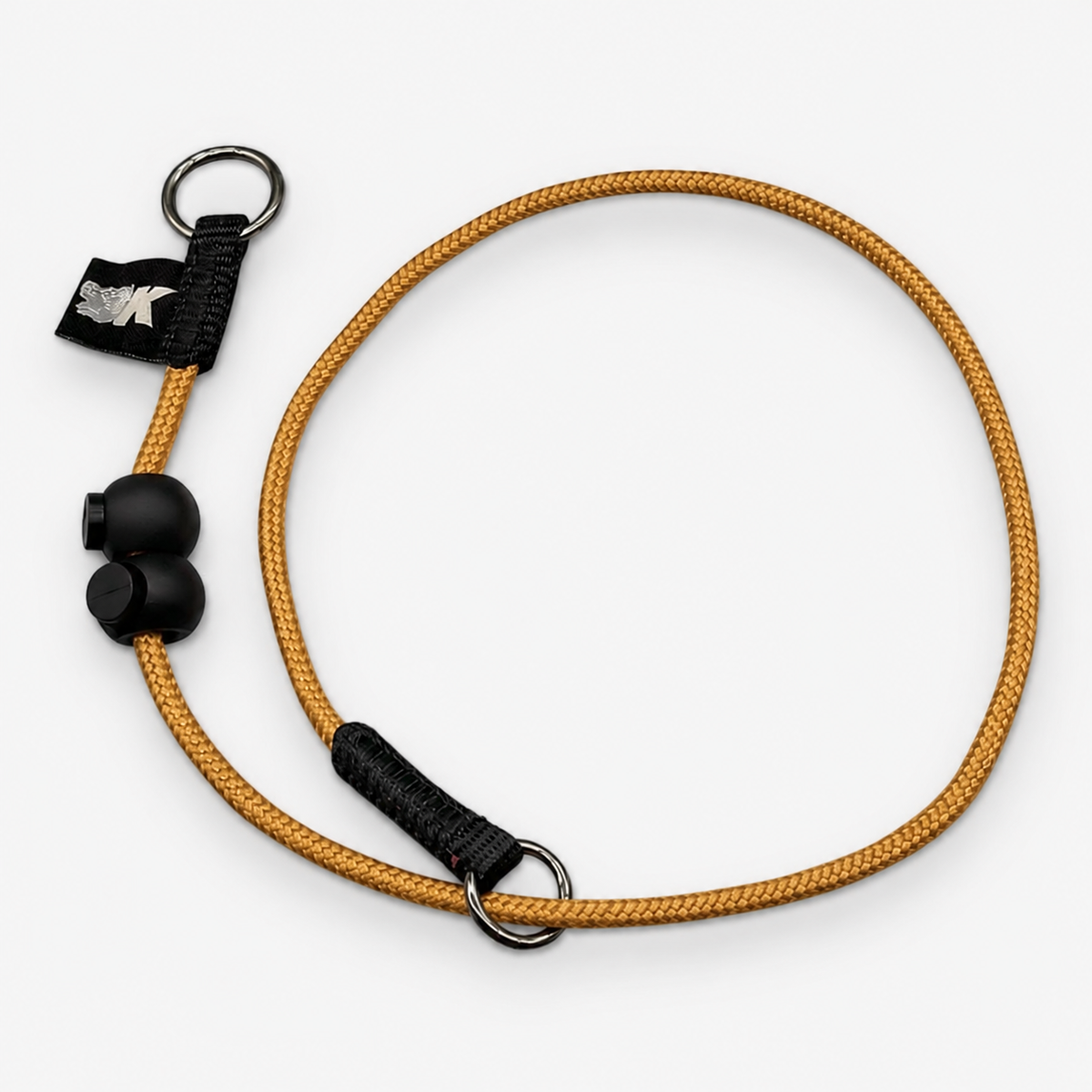 Rope Slip Dog Collar, Sunset Orange / Standard