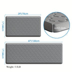 Kitchen Mat Set, 2-Piece Cushioned Standing Mats in Four Colors with 17.3x29 and 17.3x47 or 17.3x59-Inch Pairings