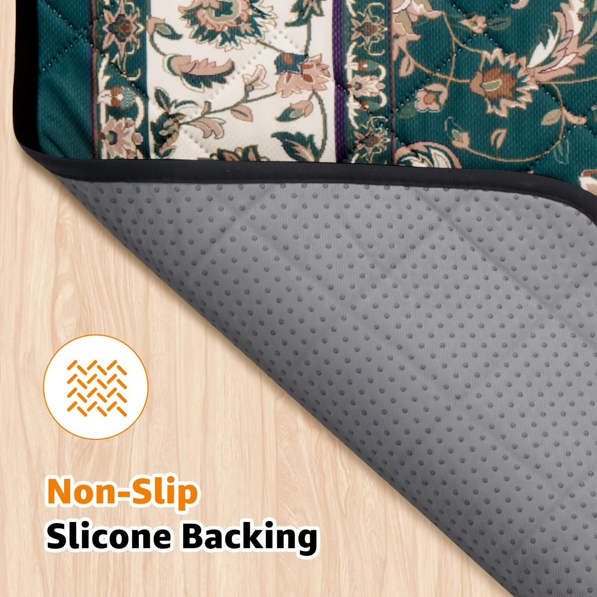 Dog Training Pads Washable Bohemian Mat with Four-Layer Construction, Silicone Backing and Four Size Options