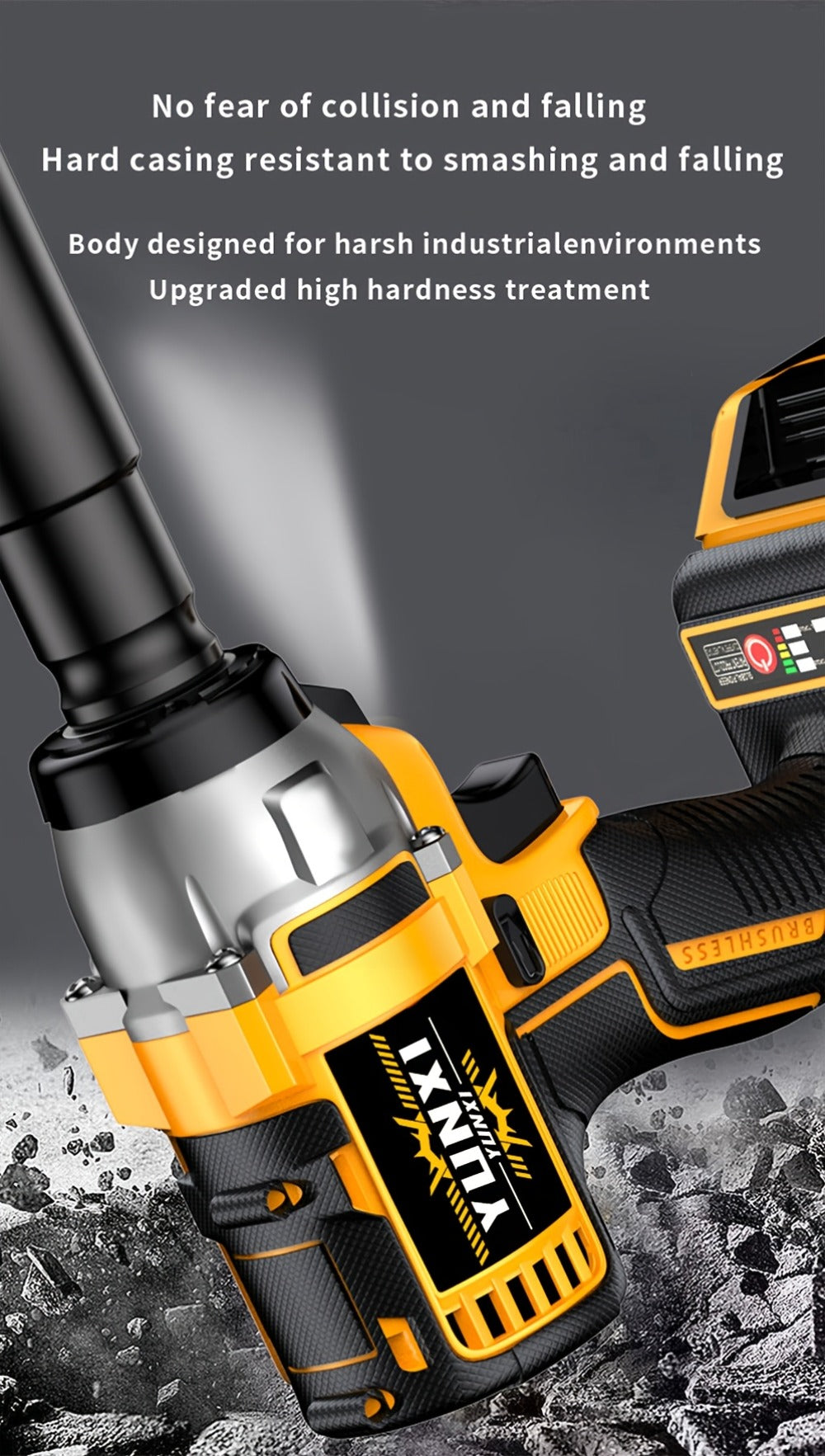 Impact Drill Set 21V Cordless with Drill Bit Accessories, Toolbox & Charger, Wireless Impact Wrench Drill