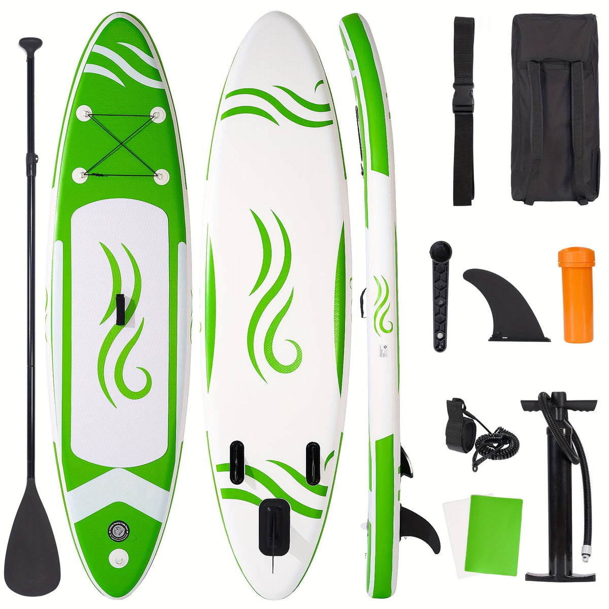 14ft Inflatable Racing Paddle Board SUP with Pump Adjustable Paddle & Backpack – 3D Non-Slip EVA Deck Ultra-Lightweight 23lbs Touring Stand
