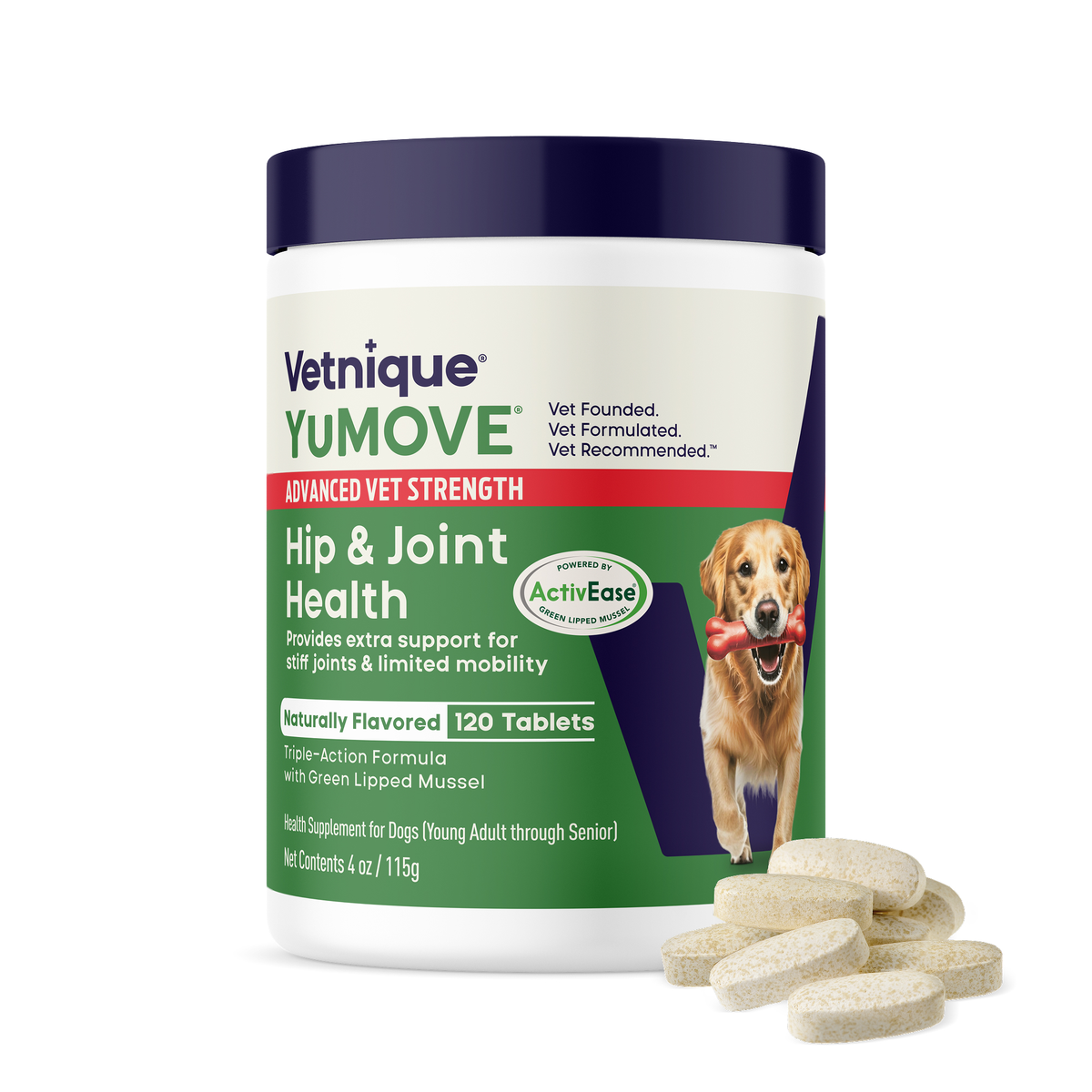 Advanced Joint Support Tablets for Dogs, 120 Tablets