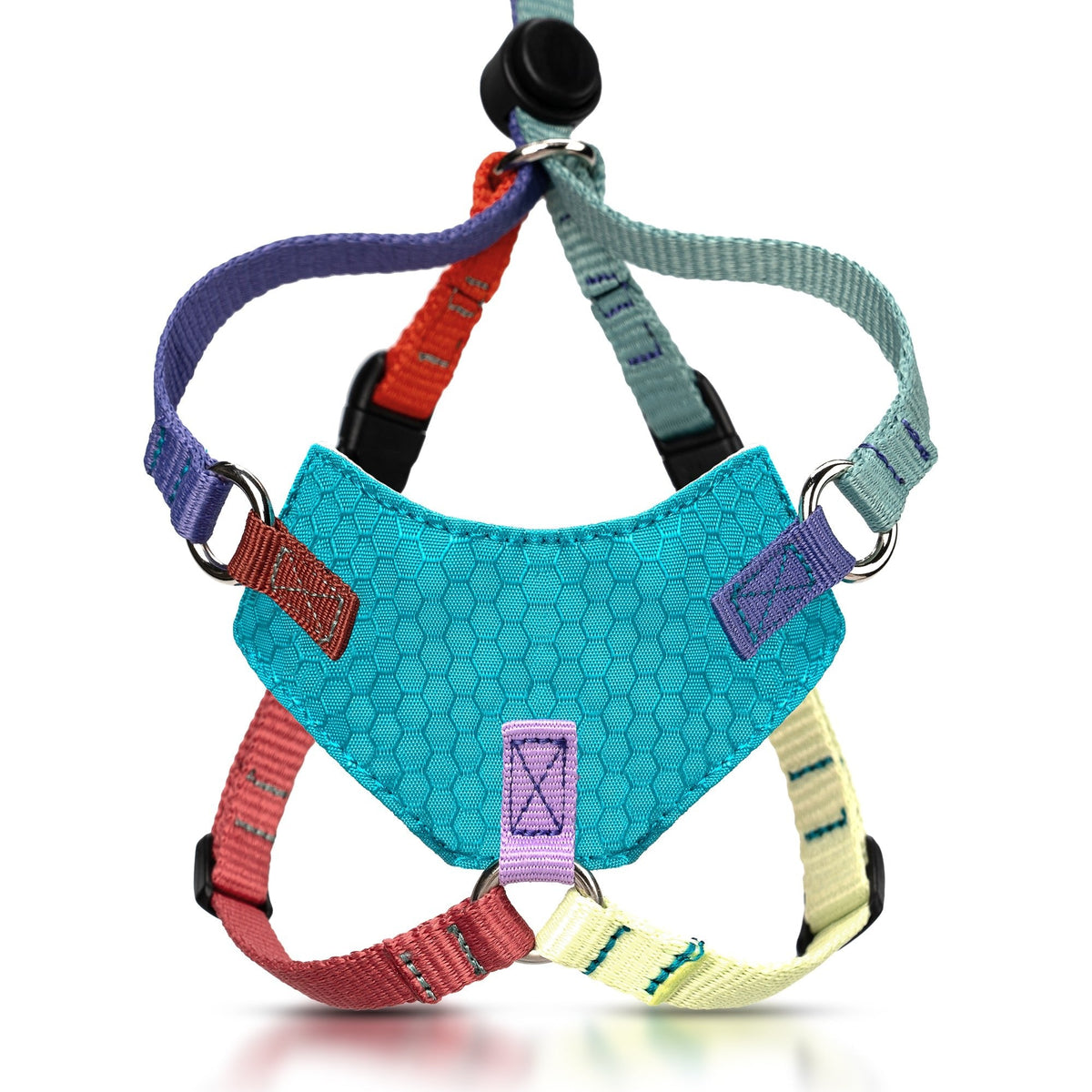 Escape-Resistant Cat Harness and Leash Set, KITTEN / Multicolor Caribbean