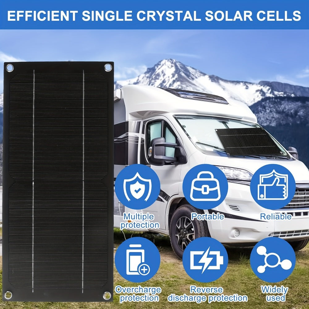 600W Solar Panel Kit with 100A PWM Controller – 100W 200W Monocrystalline Panels for RV, Camping, Car & Boat Battery Charging | Portable