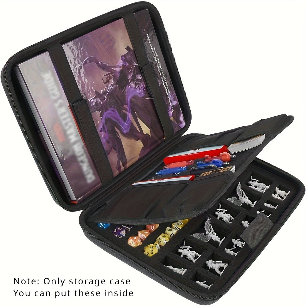 DnD Dice Tray & Storage Box for D&D RPG MTG Tabletop Games – Polyhedral Dice Rolling Tray Organizer Case for Dungeons & Dragons, Pathfinder