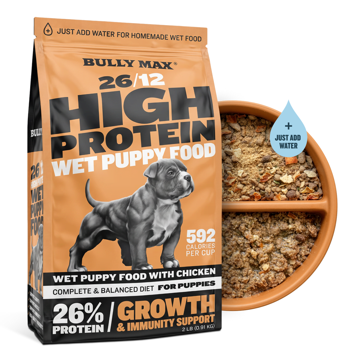 High Protein Chicken Wet Puppy Food Mix product image 1