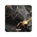 Patterned Digital Bathroom Scale with Top LED Display in Six Marble, Bronze, Black and Blue Styles