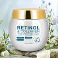 Face Cream Retinol Collagen 130g Jar or Face-and-Neck Cream Duo with Hyaluronic Acid and Vitamin E