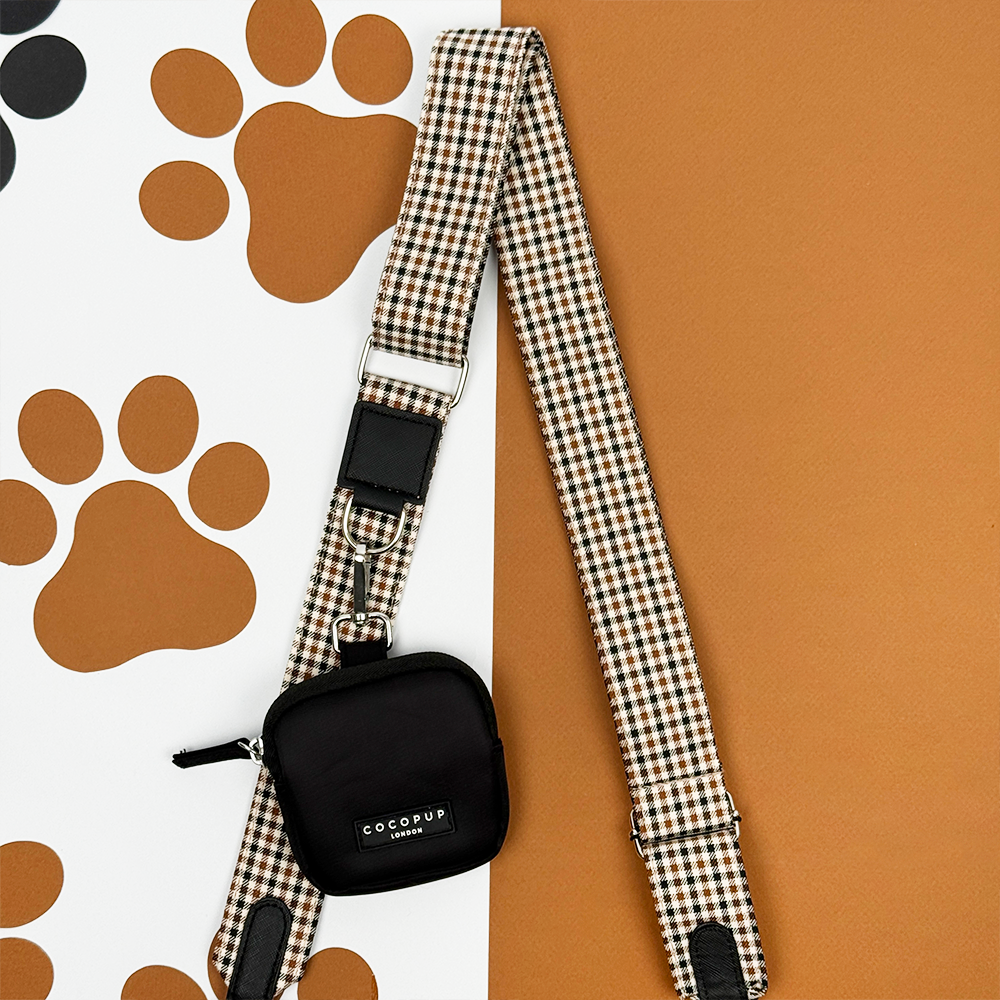 Dog Walking Bag Set with Treat Pouch, Heritage Check