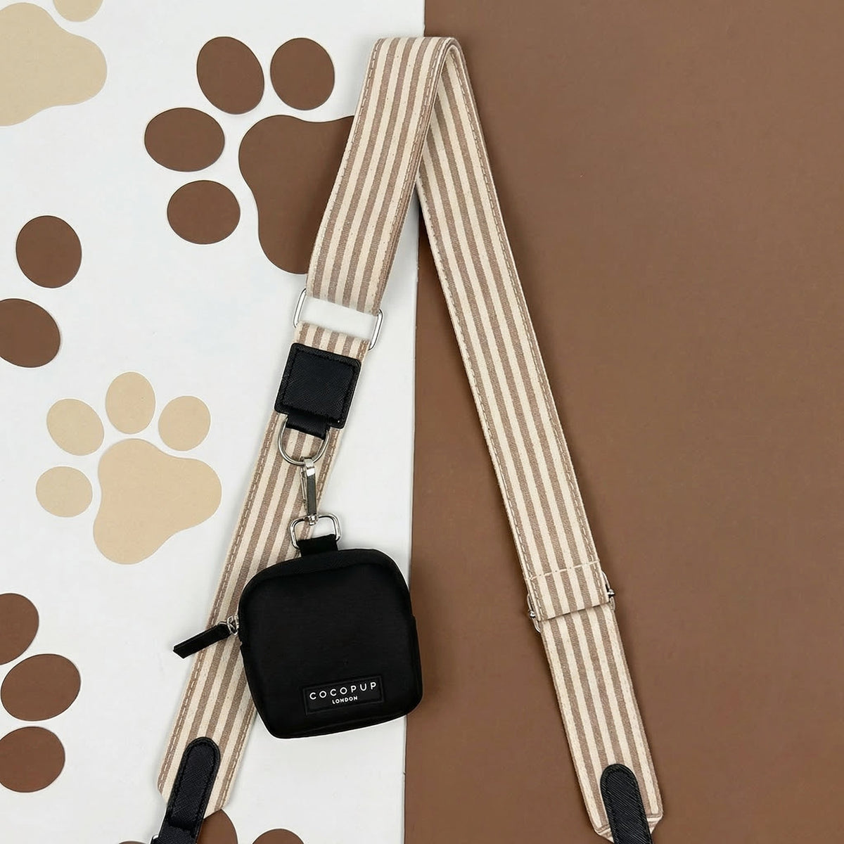 Dog Walking Bag Set with Treat Pouch, London Linen