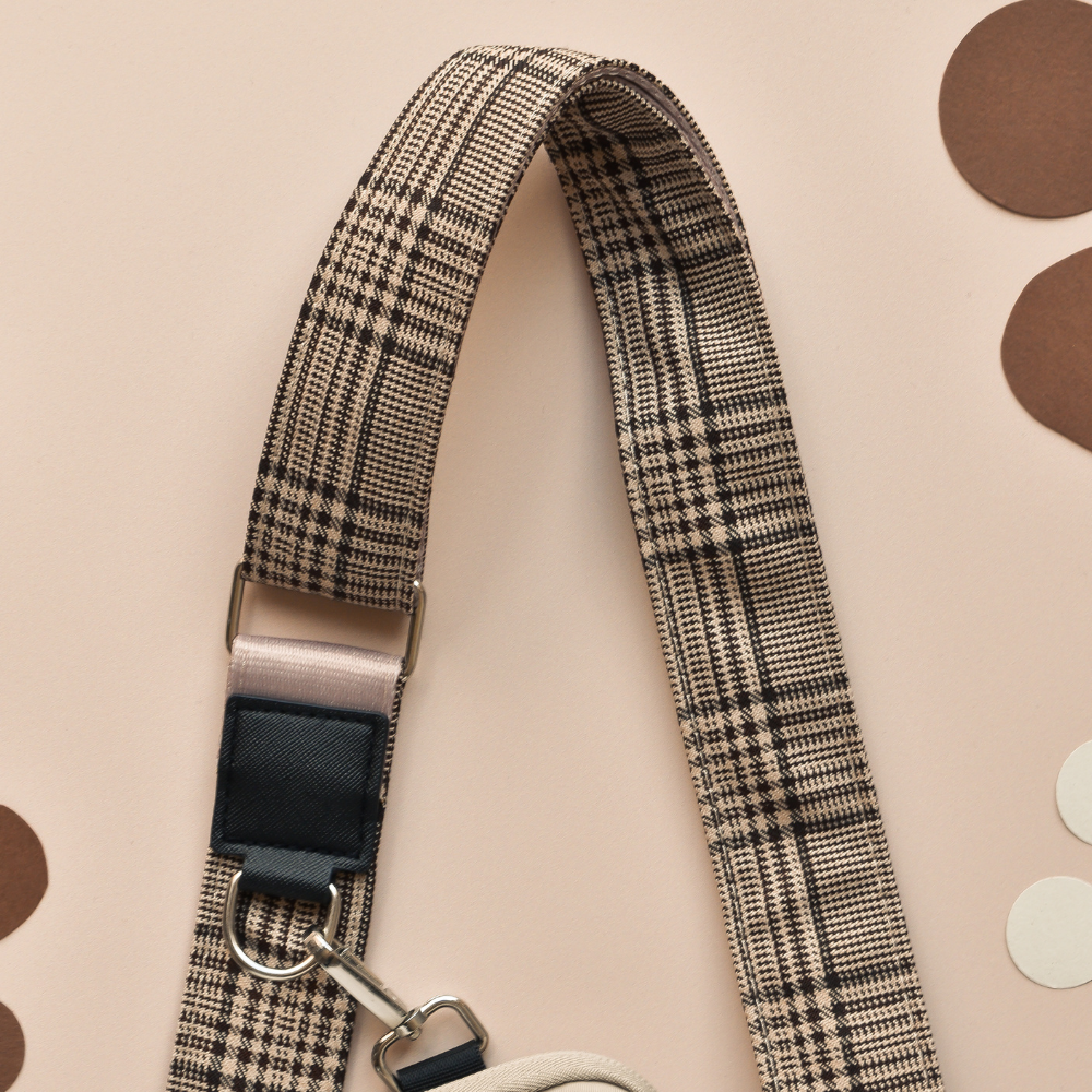 Dog Walking Bag Set with Treat Pouch, Pup Plaid