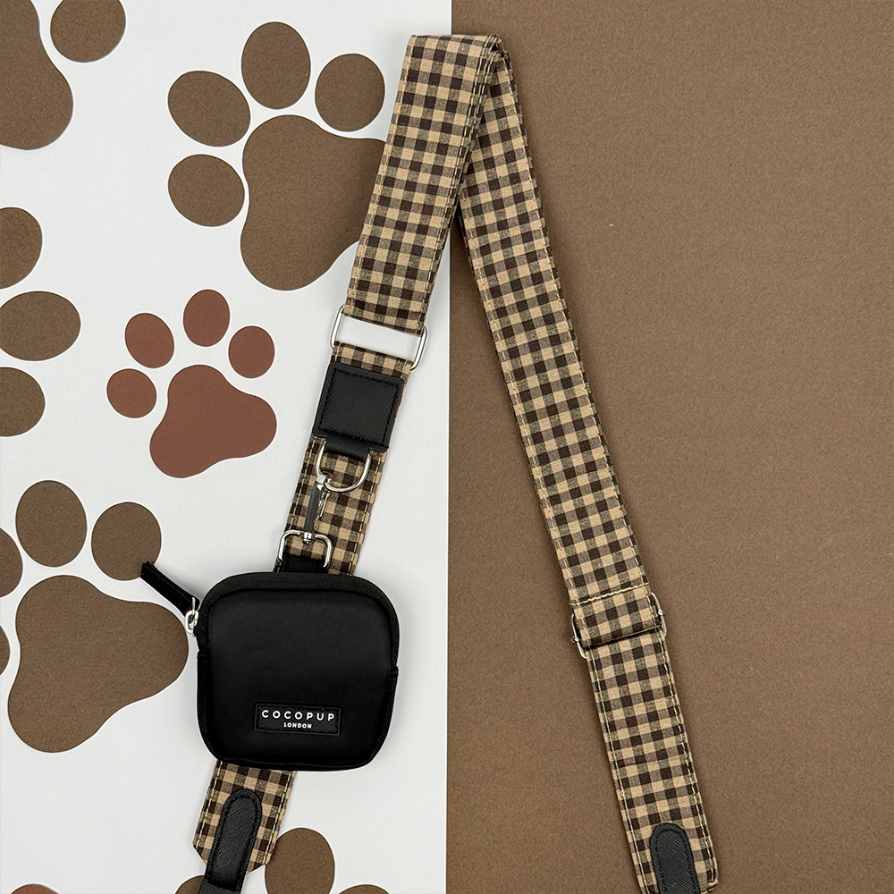 Dog Walking Bag Set with Treat Pouch, Cotswold Check