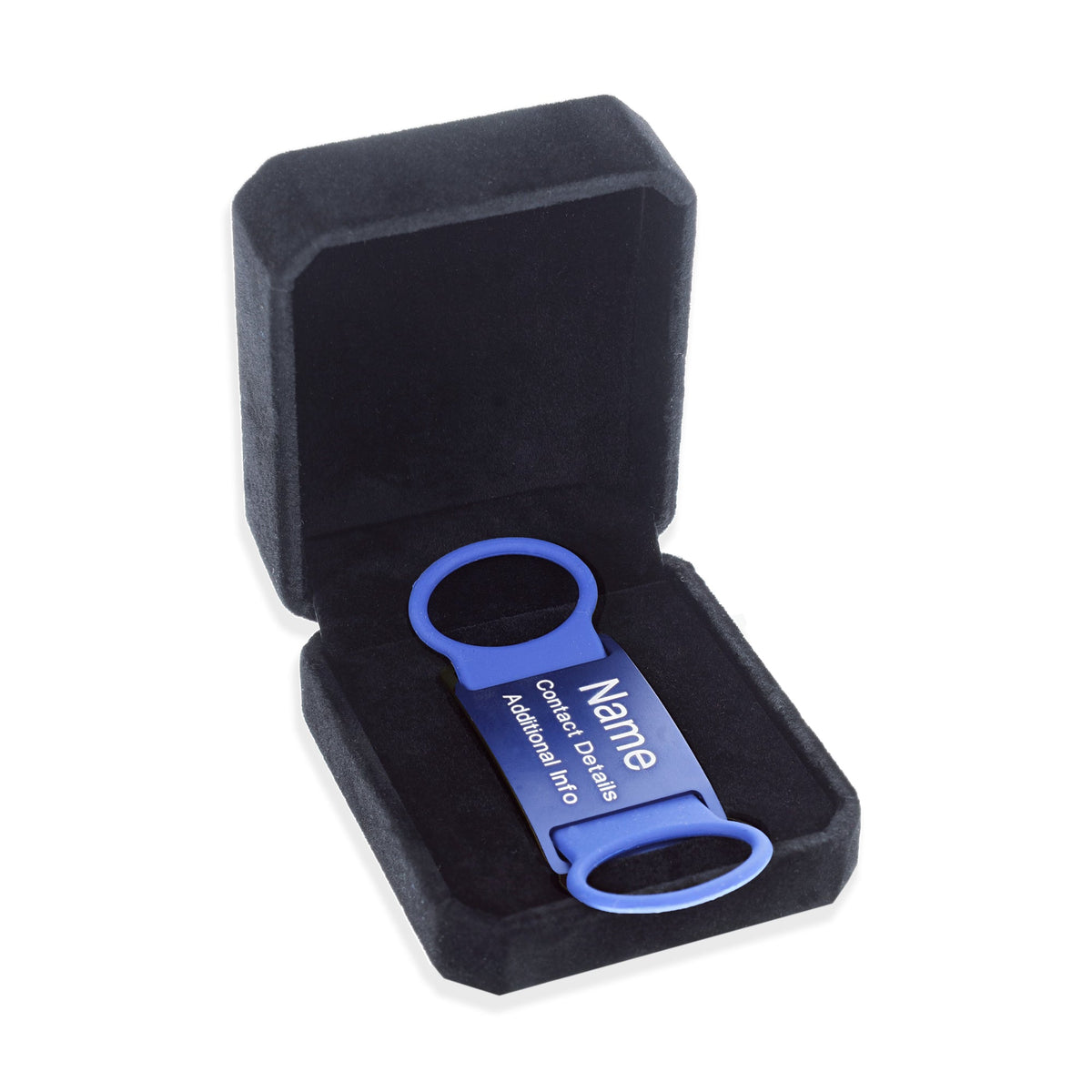 Dog ID Attachment Tag, Royal Blue / SMALL: Fits collars/leads/harnesses that are up to 25mm wide.